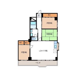 明智駅 徒歩15分 5階の物件間取画像